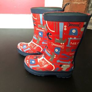Hatley boys rain boots size 10 toddler